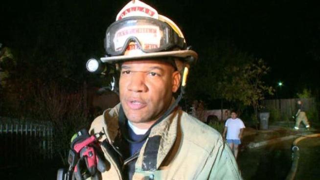 Three people were burned, including one child, after lightning starts a fire in a converted apartment.