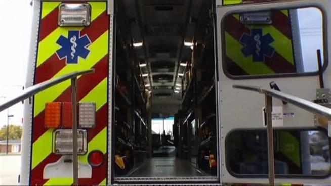 Frisco shows off its new ambulance bus.