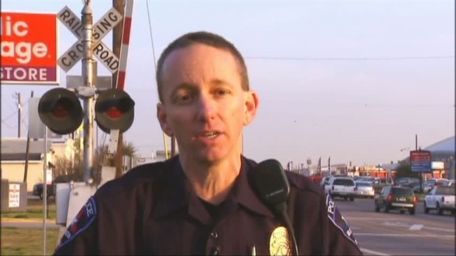 Local police teamed up with UP Railroad Police to warn drivers of the dangers of trying to beat the train.
