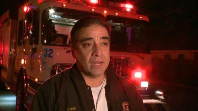 Lt. Ricardo Neaves with the Fort Worth Fire Department talks about a fire at a Fort Worth senior living center.