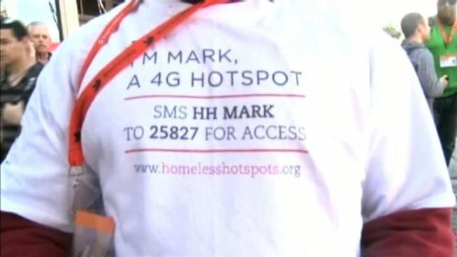 About a dozen homeless people in Texas have earned money serving as Internet 