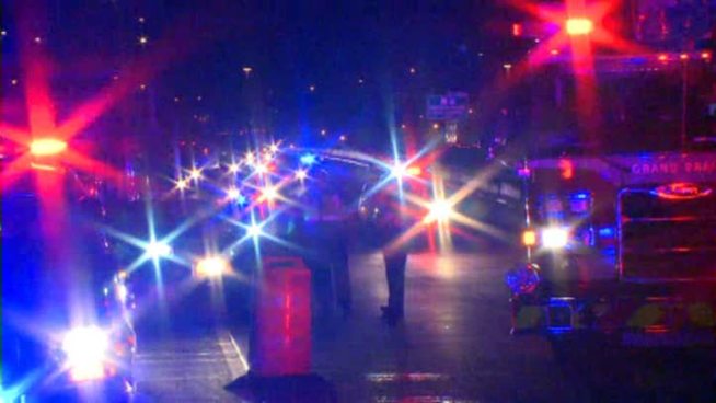 Raw video from the scene of a fiery crash that killed two in Grand Prairie early Friday morning.