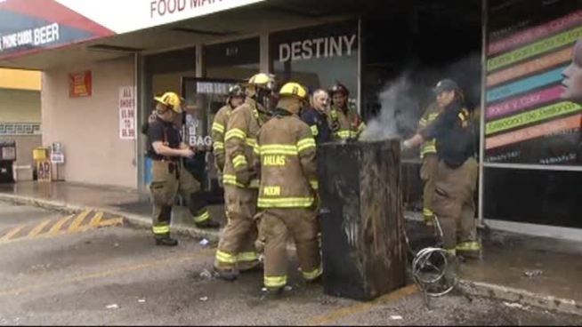 Businesses in a Dallas strip mall are reeling from a fire Thursday morning.