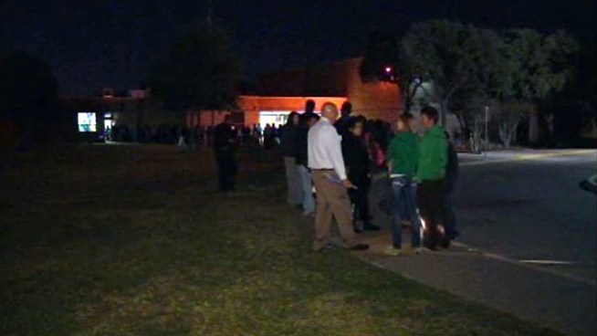 More than three hours after the polls closed in North Texas, the line at one Denton County polling location still stretched outside.