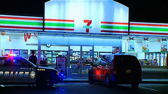 The search is on for three men who robbed a Dallas 7-Eleven at gunpoint early Monday.