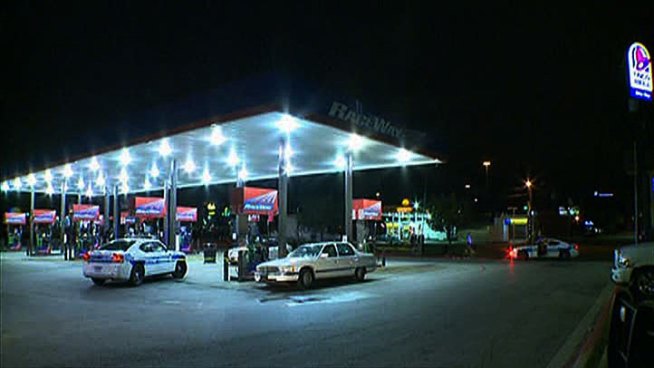 Police tell NBC 5 that Marcus Walcott, 34, drove to the Raceway gas station on Jim Miller Road and Samuell Boulevard Friday morning after an armed robber ripped a radio out of his white Cadillac. The gunman shot him twice and continued to fire shots as Walcott drove off.