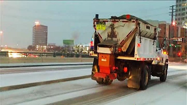 TxDOT sand crews are out across North Texas responding to complaints about slippery spots along roadways Wednesday morning.