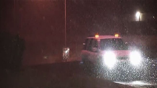 Road crews in North Texas geared up Monday morning, in case the wintery-mix made the commute slick for drivers.