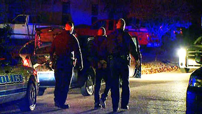 A Mesquite police officer opened fire following an armed robbery, carjacking and chase Wednesday morning.