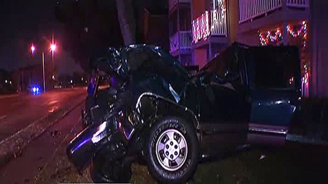Crews are in Dallas where a motorist overturned a vehicle, near Love Field Airport Friday morning.
