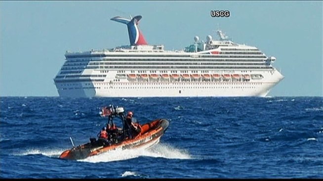 About 3,100 people stranded on the Carnival Triumph off the coast of the Yucatan Peninsula are on the way home as tug boats pull the vessel to Mobile, Ala.