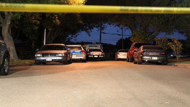 Dallas police say an officer shot a man after that man pointed a weapon at the officer early Friday morning.