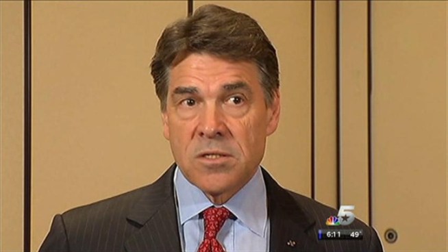 Gov. Rick Perry delivered a speech to the Dallas Regional Chamber Wednesday and wanted to talk about policy not politics.