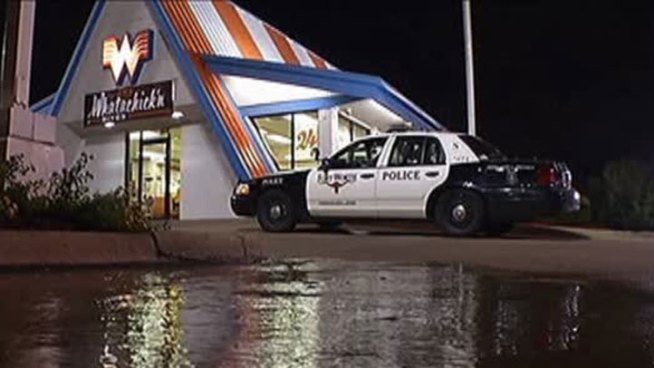 The search continues for three people who robbed a Whataburger restaurant Tuesday morning.