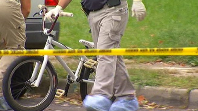 Neighbors gasped as investigators wheeled a white bike out of the same home where the body of 12-year-old Autumn Pasquale was found late last night in a blue recycling bin. <a href=
