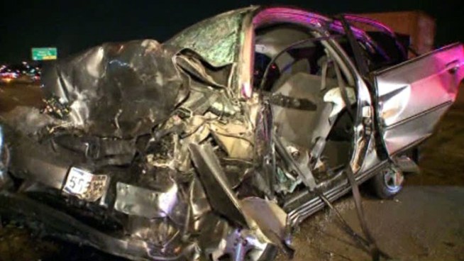 Police say a wrong-way driver was intoxicated when he hit a 21-year-old woman on Central Expressway.