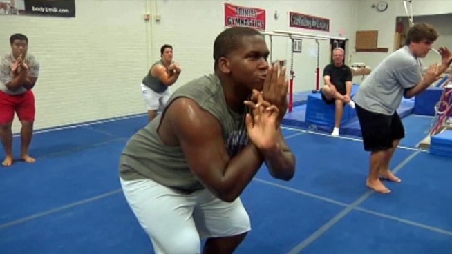 Hot yoga has a lot of Americans sweating and shedding the pounds. Now a North Texas high school football team is adding it to their workout drills.
