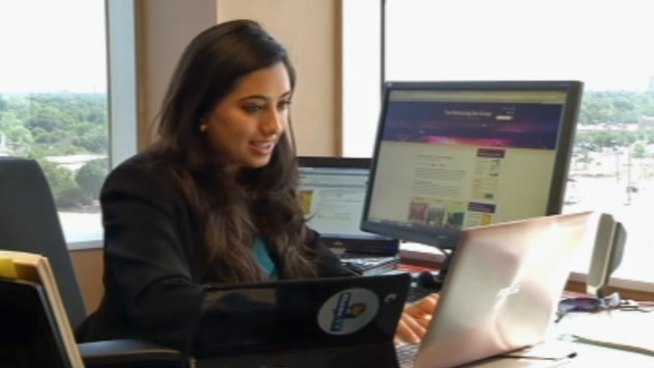 Statistics from the Kaufman Foundation show 543,000 new businesses are being created each month by young people. Texas is second in the nation for new business growth, spurred on by new graduates like Shama Kabani.