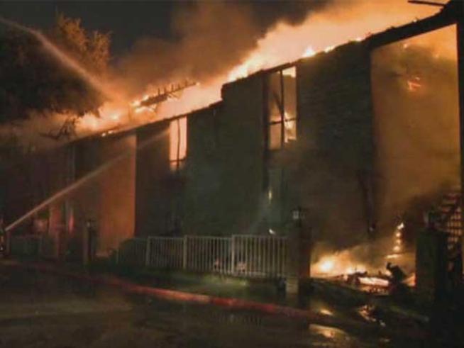 Fire at the Holly Oaks Condominiums destroyed 10 units including one belonging to Liz Mikel who stars in 