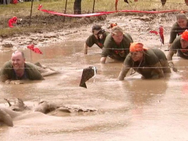It was muddy mayhem in <a title=