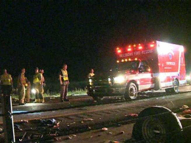A six-month old baby girl was killed when the driver of a van carrying a family lost control on Interstate 35 and flipped over, injuring 13 others.