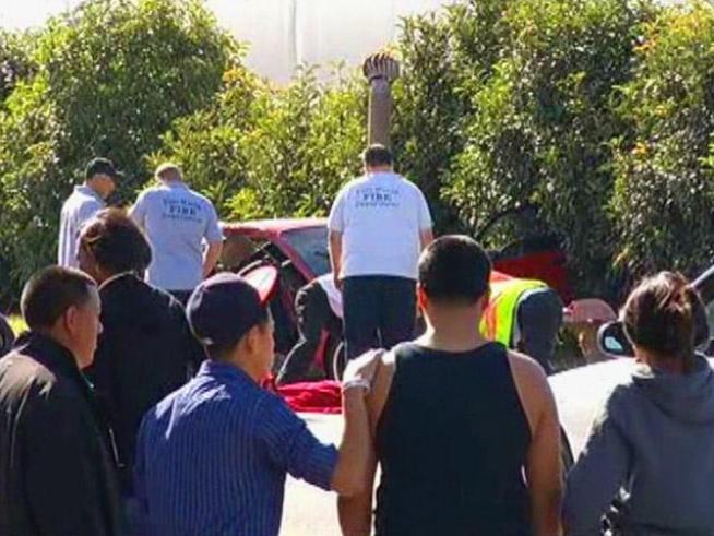 One Trimble Tech student was killed in a car crash Friday afternoon and a second was critically injured.