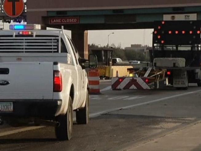 Monday morning commute may be a little longer as toll booth demolition closes both directions of the <a title=
