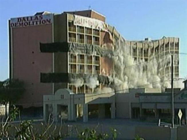 Dallas demolition experts took down a former Holiday Inn Select Sunday morning. The implosion went off without a hitch at 8:00 a.m.