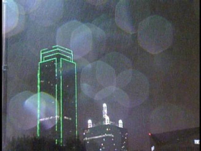 Heavy rain and lightning moved across North Texas