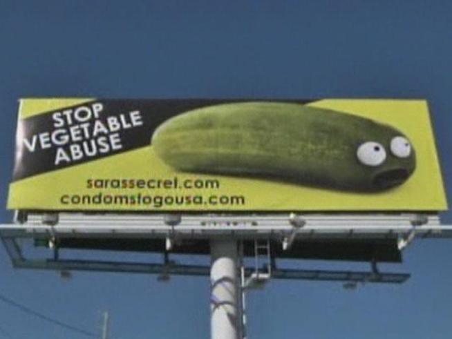 A billboard for stores that sell items with adult themes is sparking huge controversy.