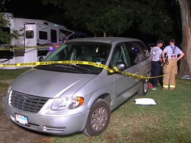 A 4-year-old boy ran over his mother and infant brother when he started a van, police say.