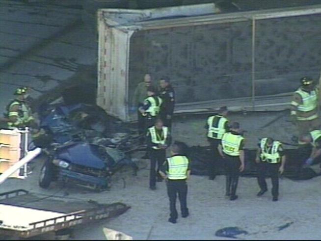 Driver Dies After Rock Hauler Crushes Car