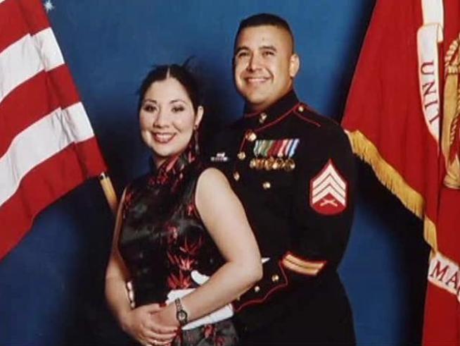 An Army reservist and former Marine who recently came home from <a title=