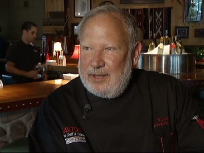 Fare from the deep is served in dignified lodge-like surroundings at David?s Seafood Grill.