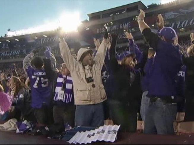 TCU fans share the thrill of victory in <a title=