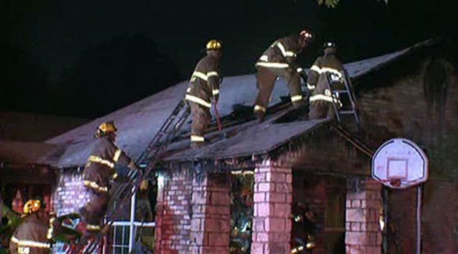 A fire engulfed a single-family home in Dallas Thursday night.