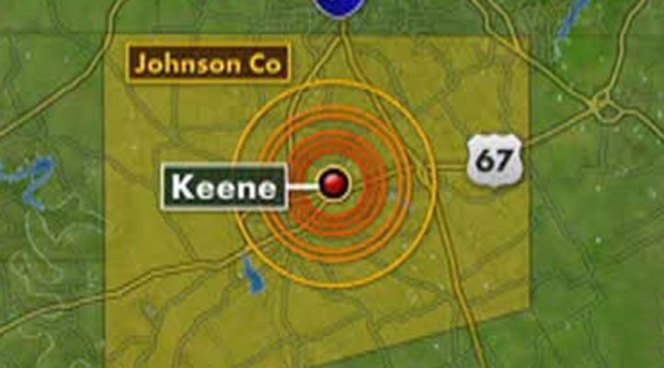 The U.S. Geological Survey reports another minor earthquake shook Johnson County Friday morning.