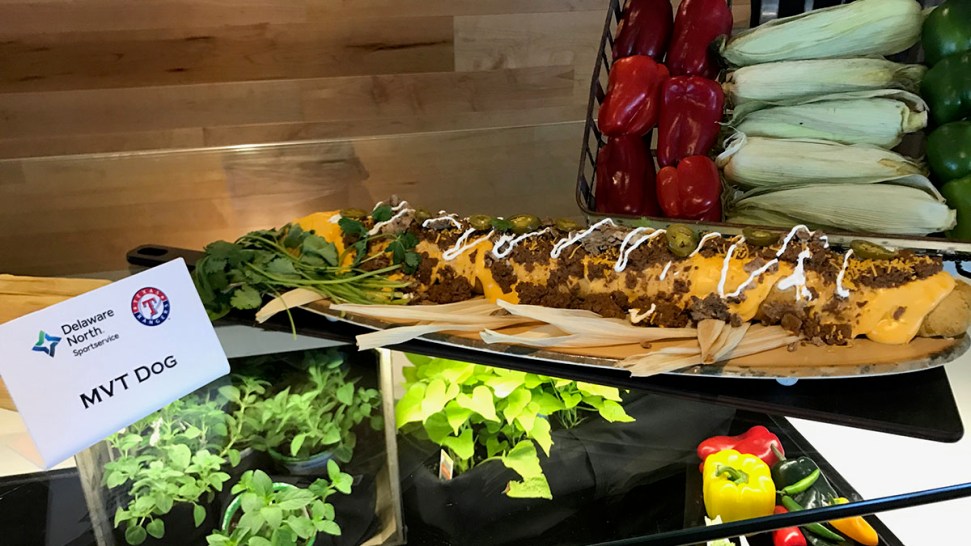 The Rangers will sell a ridiculous 2-foot-long tamale hot dog for $27