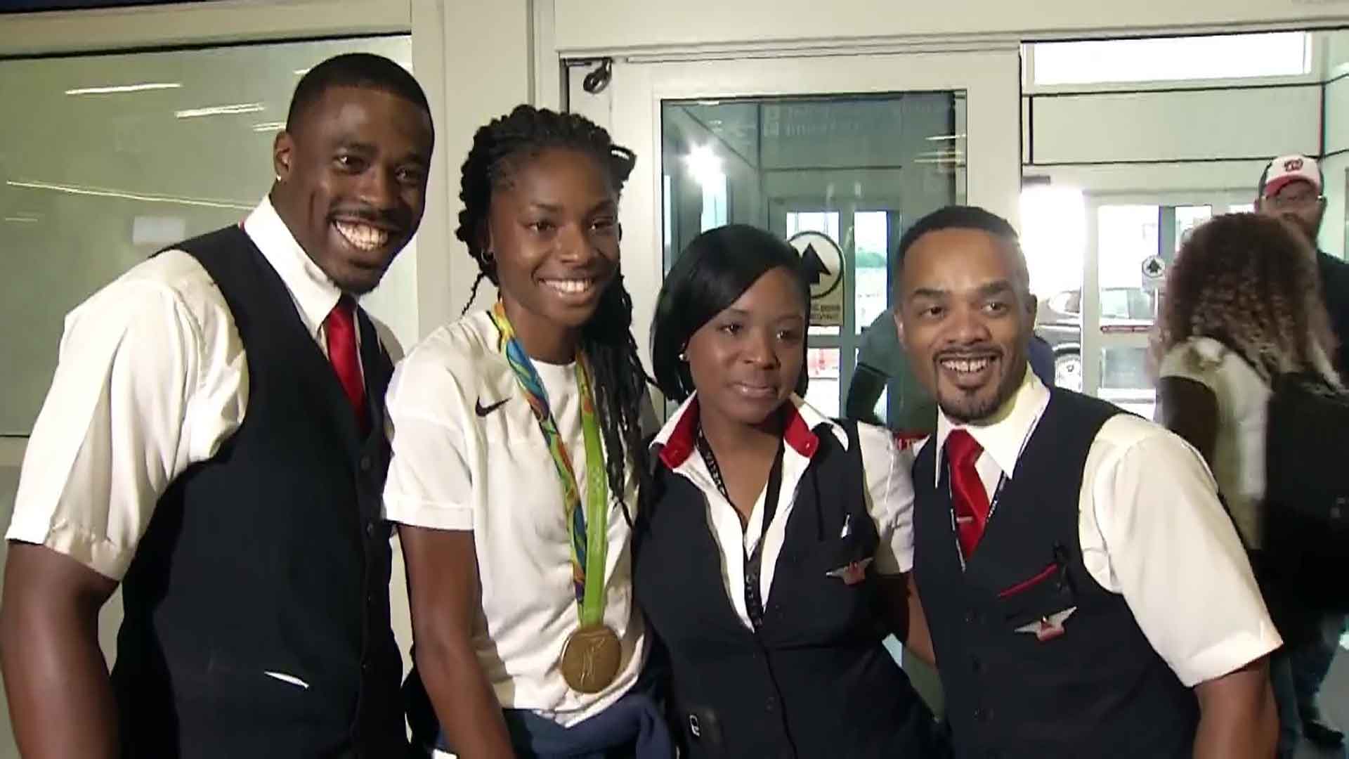 Courtney Okolo Back in DFW With Rio Gold