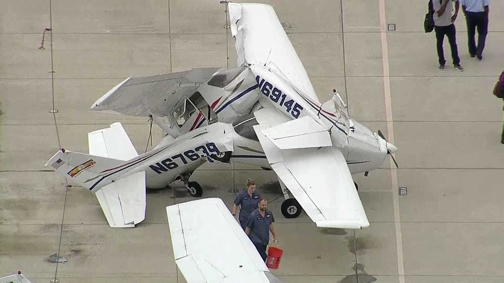 Planes Flipped, Hangars Damaged After Storms in Denton