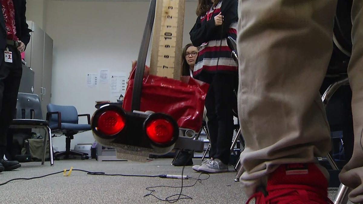 Cedar Hill Students Hope Robot Cane Blasts Competition
