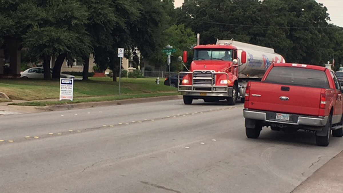 Big Trucks Causing Big Problems on Sylvania Avenue