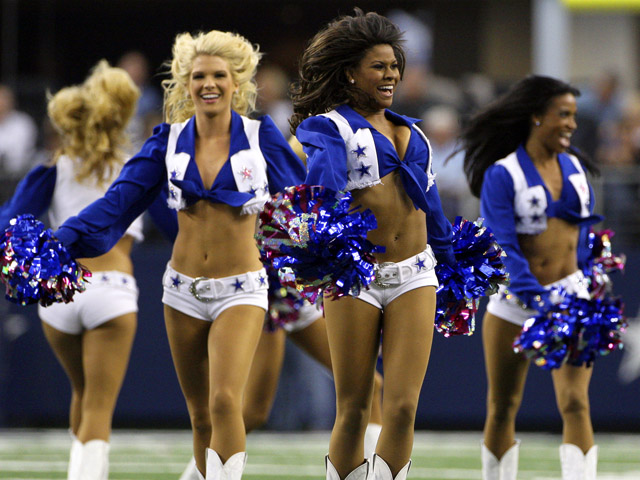 Dallas Cowboys cheerleaders visit Yokota