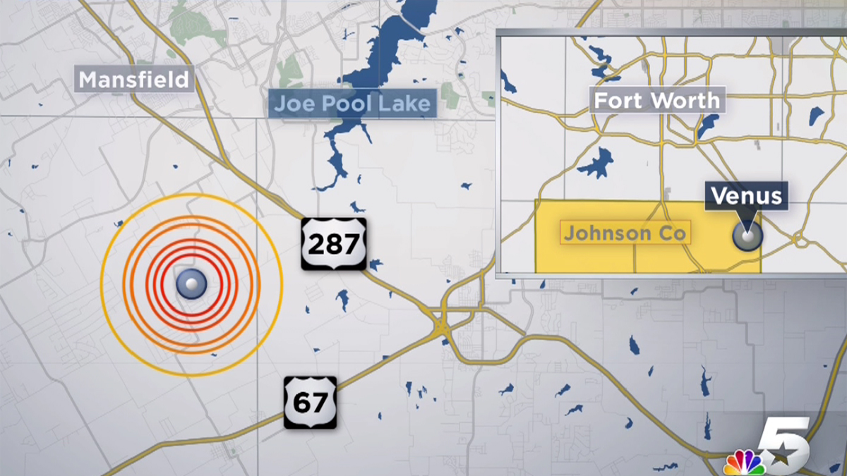 Earthquake Shakes Johnson County Overnight NBC 5 DallasFort Worth