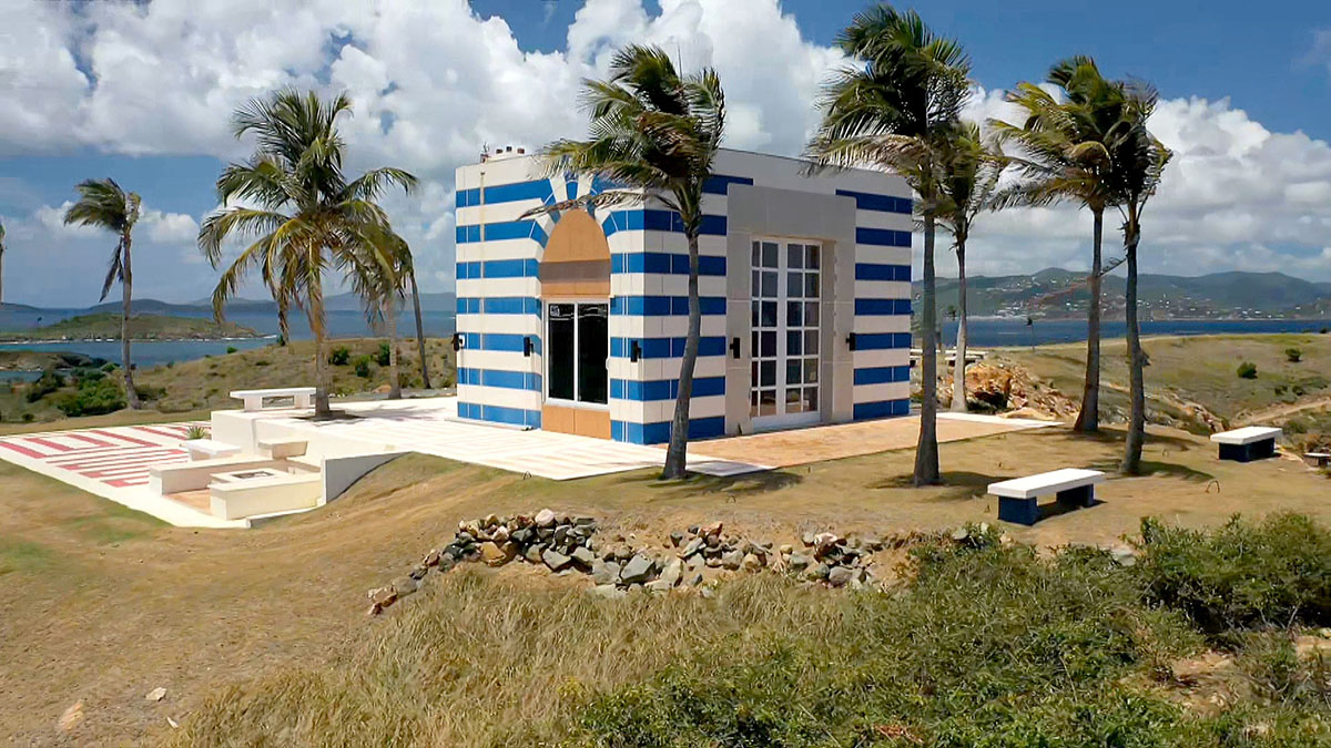 Jeffrey Epstein’s Blue-Striped Building on Private Island Raised Alarm ...