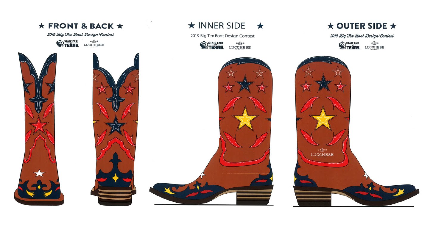 State Fair of Texas reveals winning design for Big Tex's size-96 boots