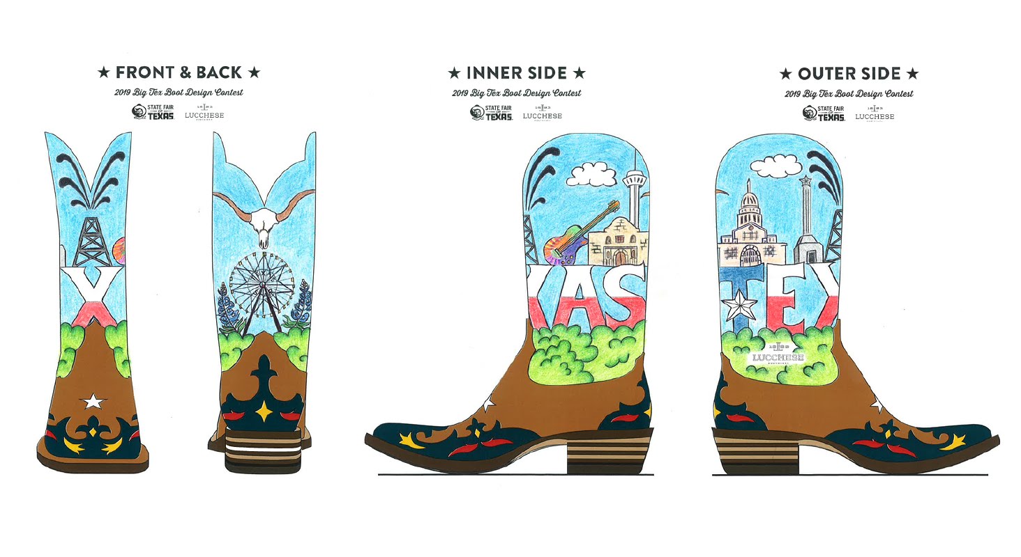 State Fair of Texas reveals winning design for Big Tex's size-96 boots