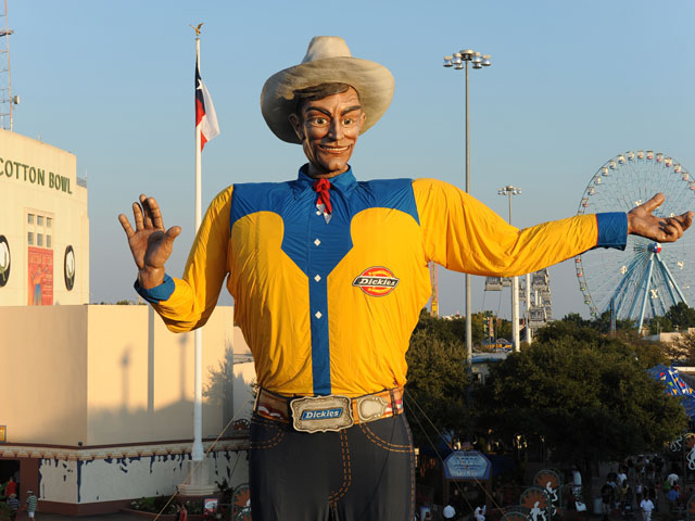 Texas state fair unveils Big Tex statue – bigger, heavier and  fire-resistant, Texas