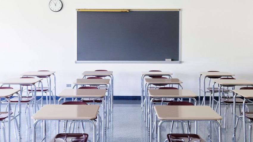 An empty classroom