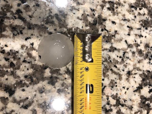 Hail In West Fort Worth One inch hail in West Fort Worth off White Settlement.